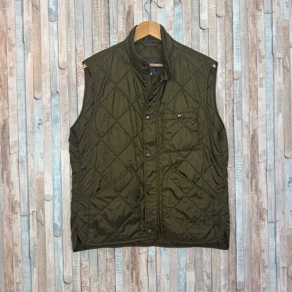 J. Crew Other - J Crew L Mens Green Broadmoor Quilted Vest Softshell Primaloft Windbreaker $148